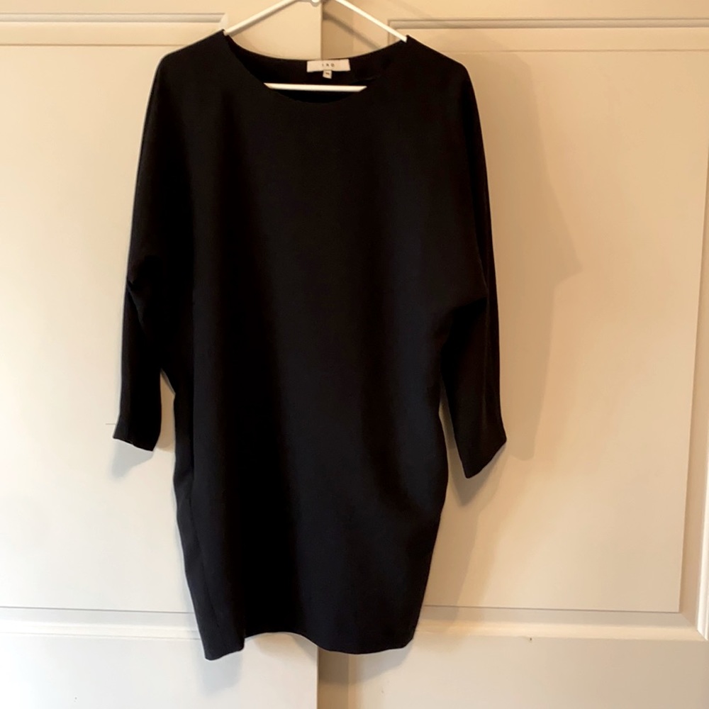 IRO Black Crepe Alyx Mini Dress